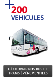 Découvrir nos bus et trams évenementiels